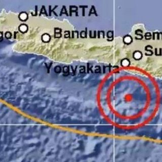 Titik gempa di Gunung Kidul,  Rabu  pagi tadi