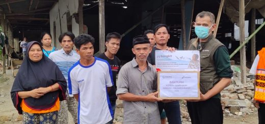 Pertamina Foundation melalui progra, PFBangkit memberikan bantuan kepada para korban gempa di Sulbar