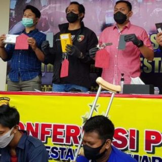 Polrestabes Semarang meringkus komplotan begal yang belas kali melakukan kejahatan di wilayah Semarang