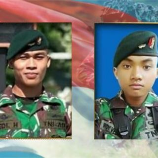 Pratu Dedi Hamdani dan Pratu Roy Vebrianto
