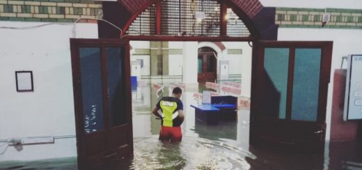Stasiun Tawang ikut terendam banjir lagi pascahujan lebat pada Selasa sore (23/2/2021).