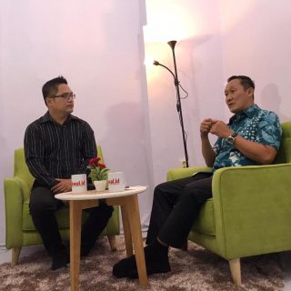 Ketua DPRD Kota Semarang Kadar Lusman saat berkunjung ke Kantor Awal.id.