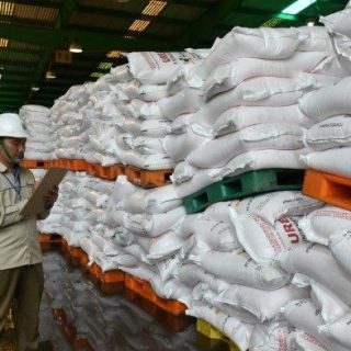 Stok pupuk PT Pusri
