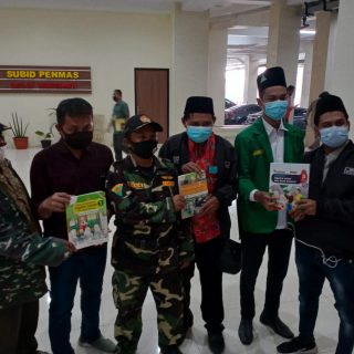 Ketua GP Ansor Kota Semarang, Rahul Saiful Bahri, melaporkan PT Tiga Serangkai ke Polda Jateng