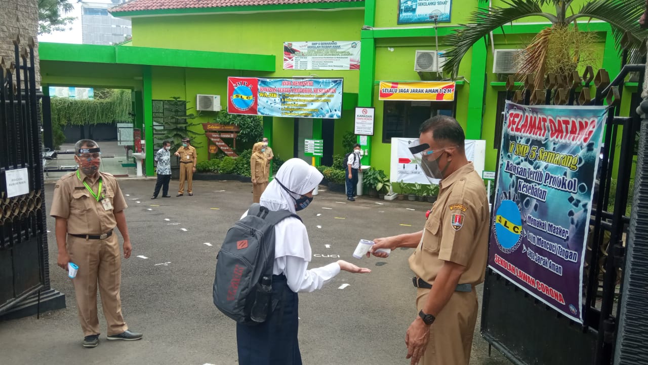 PTM di SMP N 2 Semarang