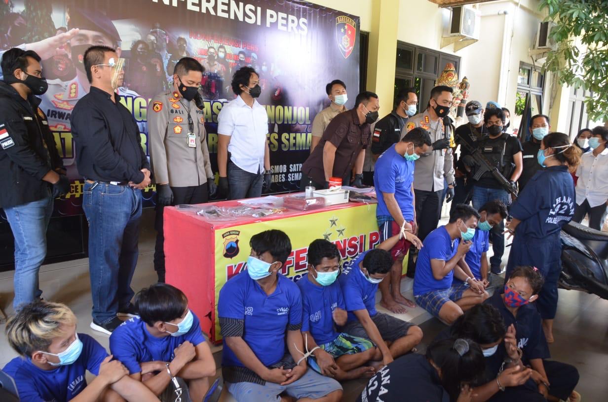 Polrestabes semarang melakukan Gelar Perkara Kasus Pencurian Toko Emas Cecak di Semarang