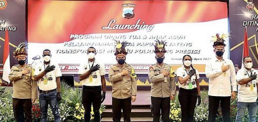 Launcing program pola anak asuh pelajar, mahasiswa Papua di Polda Jateng