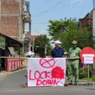 Beberapa daerah di wilayah Kabupaten Kudus masih lockdown akibat serangan Covid