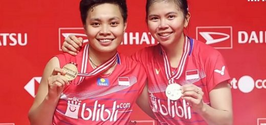 Ganda putri Indonesia, Gresya Polli/Apriyani Rahayu jadi pahlawan Indonesia setelah mampu merebut medali emas Olimpiade Tokyo 2020