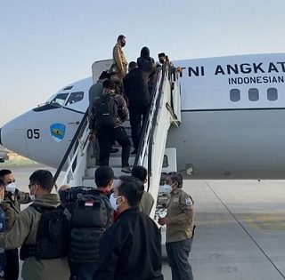 26 WNI dievakuasi dari Afganistan dengan menggunakan pesawat TNI-AU Boeing B-737 seri 400 Skadron Udara 17 Lanud Halim Perdanakusuma.