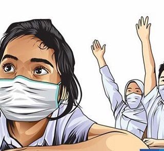 Ilustrasi pembelajaran tatap muka (PTM)