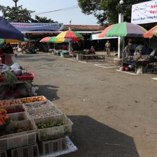 Pasar Puri Baru Pati, salah satu pasar di Jateng yang ditata untuk antusipasi penularan Covid-19