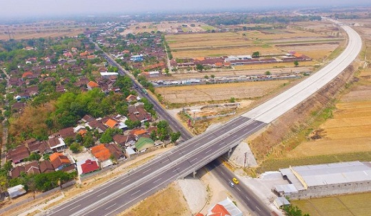 Ilustrasi Jalan Tol Solo-Ngawi Segmen Sragen-Ngawi
