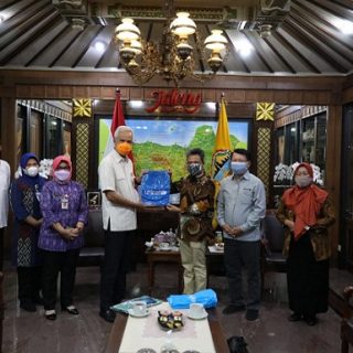 Gubernur Ganjar Pranowo menerima audensi dari Unicef, Selasa (28/9)