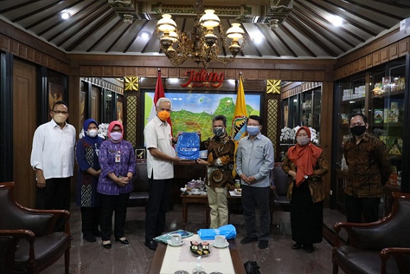 Gubernur Ganjar Pranowo menerima audensi dari Unicef, Selasa (28/9)