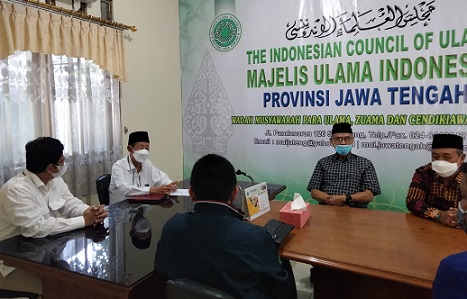 Jajaran manajemen PT Indonesia Power Semarang PGU yang dipimpin GM Mulyadi Koto melakukan audiensi dengan pengurus MUI Jateng di Wisma Tamu kompleks MAJT Semarang