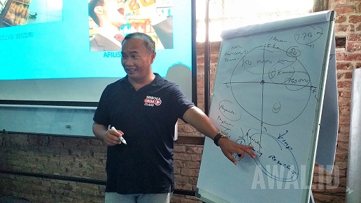 Manager UKM Sriboga Flour Mill Irfan Wahyudi memberi kepelatihan kepada pelaku UMK Binaan.