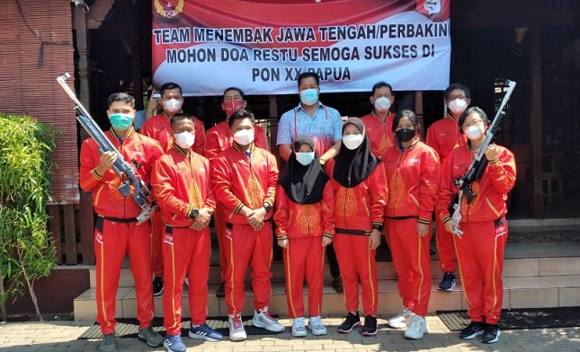 Para atlet menembak Jawa Tengah pada PON XX Papua, 7 di antaranya dari Kota Semarang