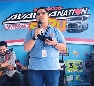 Soni Anugerah memberikan sambutan pada acara Event Avanzanation Fantastik Seru 2021.