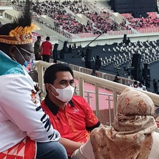 Wakil Gubernur Taj Yasin Maimoen berada di Papua untuk menyaksikan beberapa pertandingan yang diikuti atlet Jateng