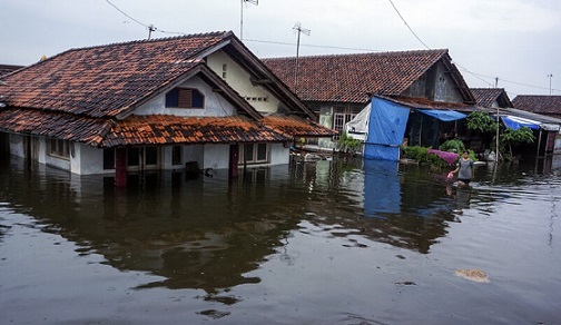 Sejumlah rumah warga Pekalongan direndam banjir pascahujang lebat yang menghuyur wilayah tersebut.