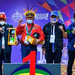 Pecatur Jateng, MN Jumadi menjadi yang terbaik di kategori TNB2/3 perorangan Peparnas Papua 2021.