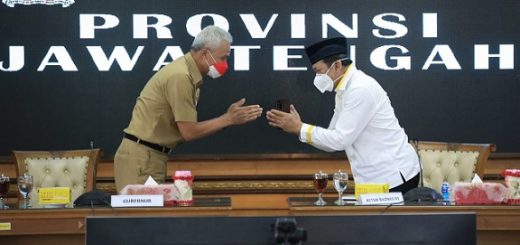 Ketua Baznas RI, Noor Achmad melakukan kunjungan ke Gubernur Jateng, Ganjar Pranowo, di Kantor Gubernur Jawa Tengah, Senin (3/1)