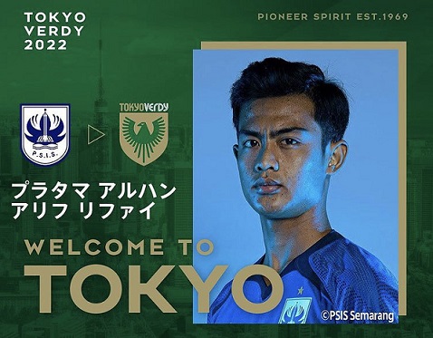 Pratama Arhan resmi bergabung di klub liga 2 Jepang, Tokyo Verdy