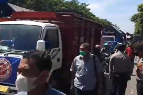 Demo sopir truk terjadi di beberapa tempat akibat kebijakan pelarangan truk over dimension and over loading