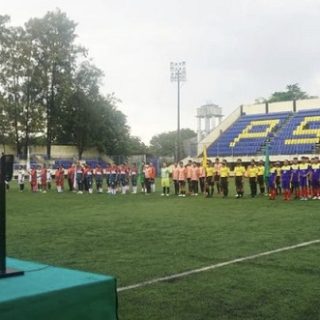 Komandan Dandim 0733/ Kota Semarang, Letkol Inf Honi Havana saat membuka Liga Santri Tiga Pilar Dandim 0733 KS Cup