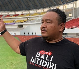 Ketua PB, Galih Ndog usai mengikuti syukuran PSIS Kembali ke Stadion Jatidiri