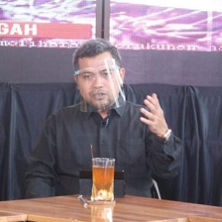 Wakil Ketua Ferry Wawan Cahyono menyampaikan materi tentang arti pentingnya Pancasila saat menjadi narasumber di TATV.