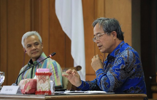 Kepala Kantor Perwakilan Ekonomi dan Perdagangan Taiwan, John Chen, menemui Gubernur Jawa Tengah Ganjar Pranowo di kantornya, Selasa (26/7). Chen menyebut, Jawa Tengah menjadi favorit bagi para investor Taiwan