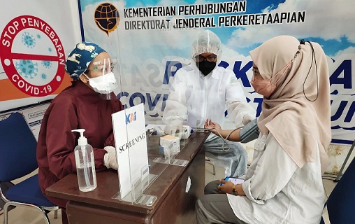 Layanan vaksin gratis di stasiun untuk pelanggan kereta api