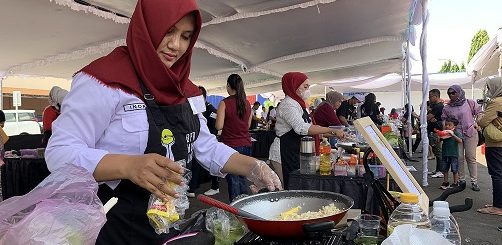 Salah satu peserta cooking competition