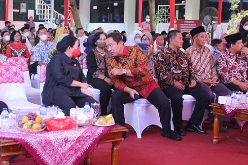 Hendi saat menghadiri acara Safari Politik Puan Maharani di Kota Semarang, Minggu (18/9). Dok Photo Humas Pemkot Semarang