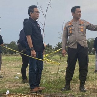 Wakil Ketua LPSK Edwin di lokasi TKP didampingi Kapolrestabes Semarang, Kombes Pol Irwan Anwar.