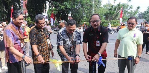 Peresmian landmark Taman Kilometer 0 Semarang oleh Pemerintah Kota Semarang yang bekerja sama dengan Kementrian Keuangan