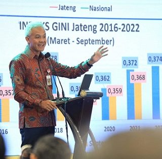 Gubernur Jawa Tengah Ganjar Pranowo membuka Central Java Investment Bussiness Forum (CJIBF) 2022, Rabu (9/11)