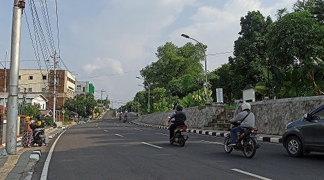 Pembangunan infrakstruktur Jalan Sriwijaya yang telah terealisasi pada 2022.