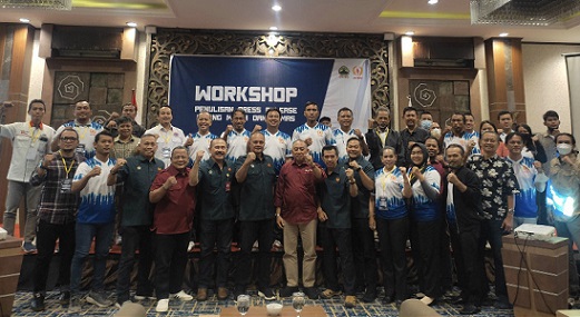 Para peserta workshop penulisan press release bidang media dan humas