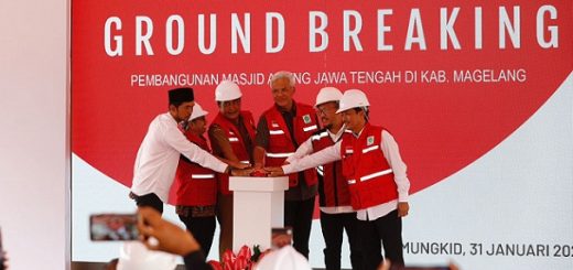 Pembangunan MAJT di Magelang akhirnya dimulai setelah sempat tertunda akibat pandemi. Ground breaking pembangunan dilakukan Gubernur Jateng Ganjar Pranowo, Selasa (31/1/2023)
