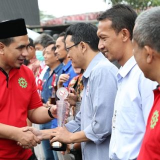 Wakil Gubernur Jawa Tengah, Taj Yasin Maimoen, menghadiri Pencanangan Bulan K3 (keselamatan, kesehatan kerja) tingkat Provinsi Jawa Tengah, di Dusun Semilir, Kabupaten Semarang, Kamis (26/1/2023)