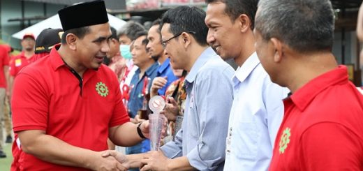 Wakil Gubernur Jawa Tengah, Taj Yasin Maimoen, menghadiri Pencanangan Bulan K3 (keselamatan, kesehatan kerja) tingkat Provinsi Jawa Tengah, di Dusun Semilir, Kabupaten Semarang, Kamis (26/1/2023)