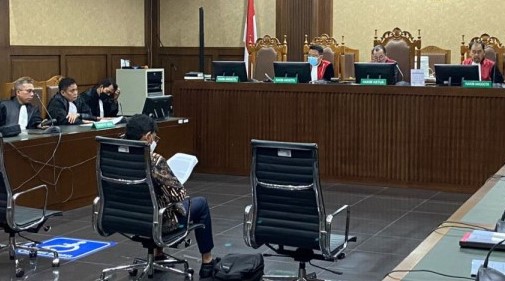 Sidang kasus dugaan korupsi proyek penyediaan menara base transceiver station (BTS) 4G yang melibatkan eks Menteri Komunikasi dan Informatika (Menkominfo) Johnny G Plate