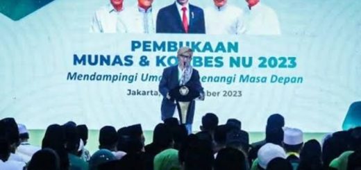 Rais 'Aam Pengurus Besar Nahdlatul Ulama (PBNU), KH Miftachul Akhyar menyampaikan sambutan pada Munas Alim Ulama dan Konferensi Besar NU di Pondok Pesantren Al-Hamid Cilangkap, Jakarta Timur.
