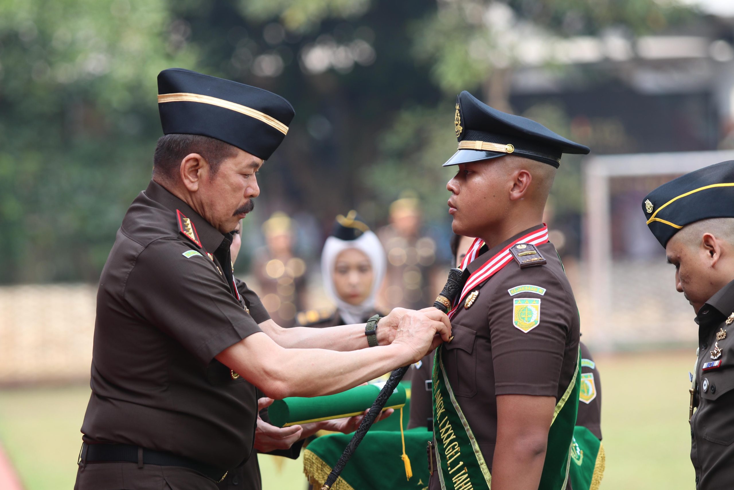 Jaksa Agung saat proses pelantikan berlangsung.