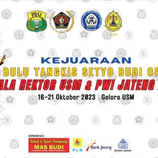 SEMARANG (Awall.id) - Sebanyak 650 atlet akan berlaga di Kejuaraan Bulu Tangkis Setyo Budi Open 2023 memperebutkan Piala Rektor USM-PWI Jateng yang akan berlangsung di Gelora Universitas Semarang (USM) pada 16-21 Oktober 2023. Kejuaraan yang baru pertama kali digelar ini disponsori oleh Universitas Semarang (USM), Bebek dan Ayam Kampung Mas Budi, Bank Jateng, PLN dan Semen Gresik. Ketua Panitia, Muhaimin mengatakan, untuk pertandingan kelompok madya dan dasar hanya untuk atlet se-Kota Semarang. Sedangkan untuk kelompok utama, diikuti oleh atlet dari klub bulu tangkis se-Indonesia. ”Kelompok dasar dan madya tingkat Kota Semarang mempertandingkan nomor tunggal usia dini putra/putri, anak tunggal putra/putri, ganda anak putra/putri, tunggal pemula putra/putri, ganda pemula putra/putri, tunggal remaja putra/putri, dan ganda remaja putra/putri,” katanya. Menurutnya, event yang pertama kali digelar ini juga akan mempertandingkan kelompok utama tingkat nasional mulai dari usia dini, anak, pemula, remaja dan taruna. “Tujuan mempertandingkan kelompok dasar dan madya ini untuk memotivasi para atlet yang sedang belajar bulu tangkis,” katanya. Dia menambahkan, kejuaraan yang rencananya digelar setiap tahun itu juga menyediakan hadiah beasiswa kuliah di Universitas Semarang (USM) untuk pemenang nomor taruna.