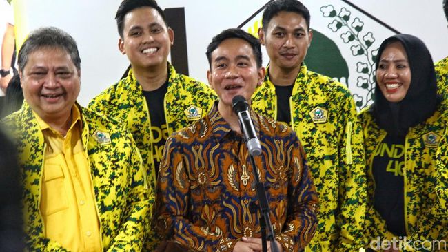 Walikota Solo Gibran Rakabuming Raka menghadiri Rapimnas Partai Golkar, Sabtu (21/10/2023)