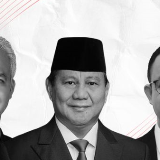 Para Capres peserta Pilpres 2024, Ganjar Pranowo, Prabowo Subianto, Anies Baswedan